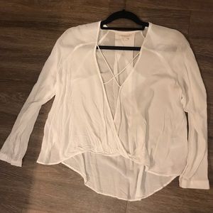 White boho top
